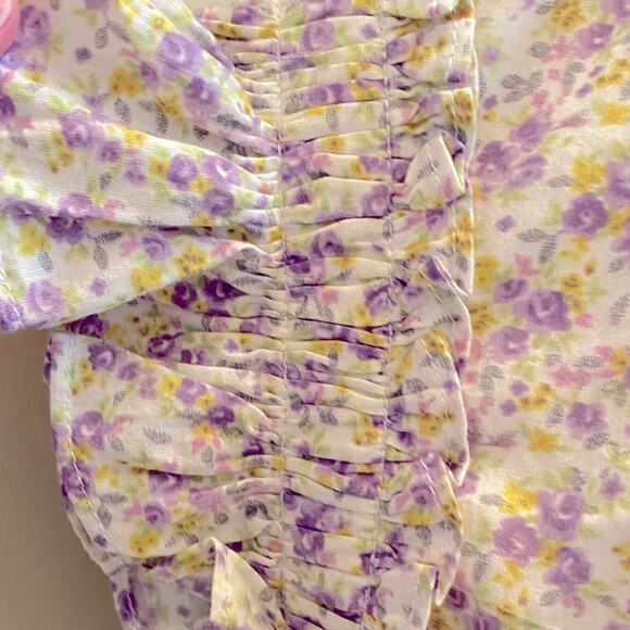 $278 LINI Melissa Cotton Dress Lavender Floral Small Bloomingdales LG EUC - Picture 10 of 12